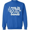 thumbnail image 2 of OXI Crewneck Sweatshirt - The Cool Bands, Basic Casual Sweatshirts for Men's and Women Fleece Sweatshirt Long Sleeve - Royal Blue Medium, 2 of 2