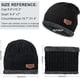 thumbnail image 3 of Conjunto de Invierno 3 Piezas Color Negro con Gorro de Punto Forrado, Bufanda Cuello de Forro Polar y Guantes Táctiles Antideslizantes para Hombre y Mujer, 3 of 8