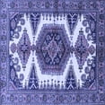 thumbnail image 1 of Ahgly Company Machine Washable Indoor Square Persian Blue Traditional Area Rugs, 6' Square, 1 of 4