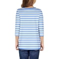thumbnail image 3 of Girls Casual Long Sleeve T Shirts Basic Crewneck Striped Tunic Blouses Tops, 3 of 5
