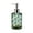 Green, variant on Purple Pressed Glass Liquid Dispenser With Rhombus Pattern 18X7Cm Refillable Hand Soap Bottle For Household Bathroom Shower Gel Pump 7.09X2.76In Heavy Duty Design