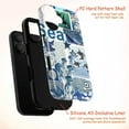 thumbnail image 4 of Ocean Collage Phone Case, Marine Life Art Design with Jellyfish, Orca Whales & Nautical Elements, Blue Sea-Inspired Protective Cover for iPhone 16 15 14 13 12 11 Plus Pro Max Mini, 4 of 6