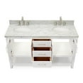 thumbnail image 7 of Ariel S061DCWOVOWHT Magnolia 60" Free Standing Single Basin Vanity Set - White, 7 of 7