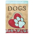 thumbnail image 2 of Dogs Leave Pawprints Burlap, 2 of 2