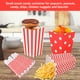 thumbnail image 4 of Contenedor de cartón para dulces de papel cubo de palomitas de maíz a rayas clásico 24 Uds Moyic, 4 of 6