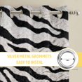 thumbnail image 6 of Black White Zebras Kitchen Curtains Window Panels, Vintage Abstract Art Insulated Window Treatment Curtain, Grommet Curtains for Bedroom/Living Room/Bathroom, 2 Piece 52"Wx84"L, 6 of 8