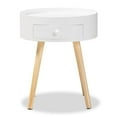 thumbnail image 3 of Baxton Studio Table d'Appoint en Bois Blanc avec 1 Tiroir, 3 of 8