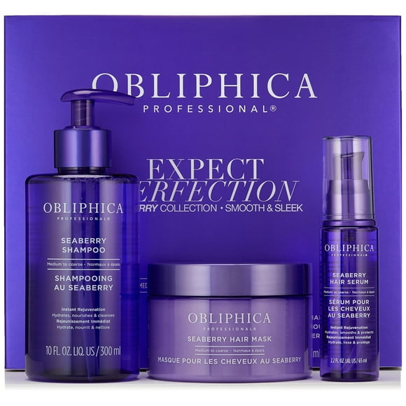 Obliphica Expect Perfection Sleek & Smooth Seaberry Collection - Unleash the Power of Effortlessly Sleek and Smooth Hair, Radiating with Health, Elegance, and Unmatched Brilliance.