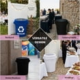 thumbnail image 4 of YOUR CHAIR COVERS - 32 Gallon Stretch Spandex Fitted Trash Can/Waste Container Cover - Emerald Green (Cover ONLY, Trash CAN NOT Included), 4 of 5