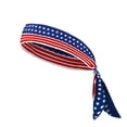 thumbnail image 3 of Independence Day 250th Anniversary American Flag Headband Unisex Sweatband For Running Fitness Yoga Training Moisture Wicking Soft Elastic Cotton #0653 C, 3 of 7