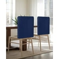 thumbnail image 5 of nqOlkjepod Navy Blue Chair Covers Set of 4, Decorative Chair Back Cover, Modern Pure Navy Blue Dining Room Chair Slipcovers Removable Chair Protectors Covers for Party Banquet, 5 of 7