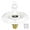 White, variant on deevoka 1/2" NPT Male City Water Fill Flange Brass Flush RV Water Backflow Preventer White