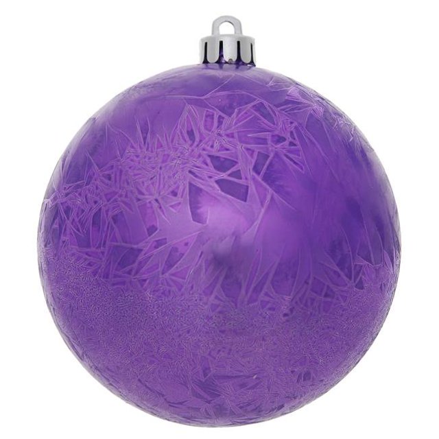 Ornement de Boule Foré Crépitement Violet & 44; 10 Po.