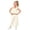 Beige, variant on Girls' Ruffle Tank Top and Flowy Pants Set Casual High Waist Wide Leg Pants Outfits Toddler Kids' Coordinated Two-Piece