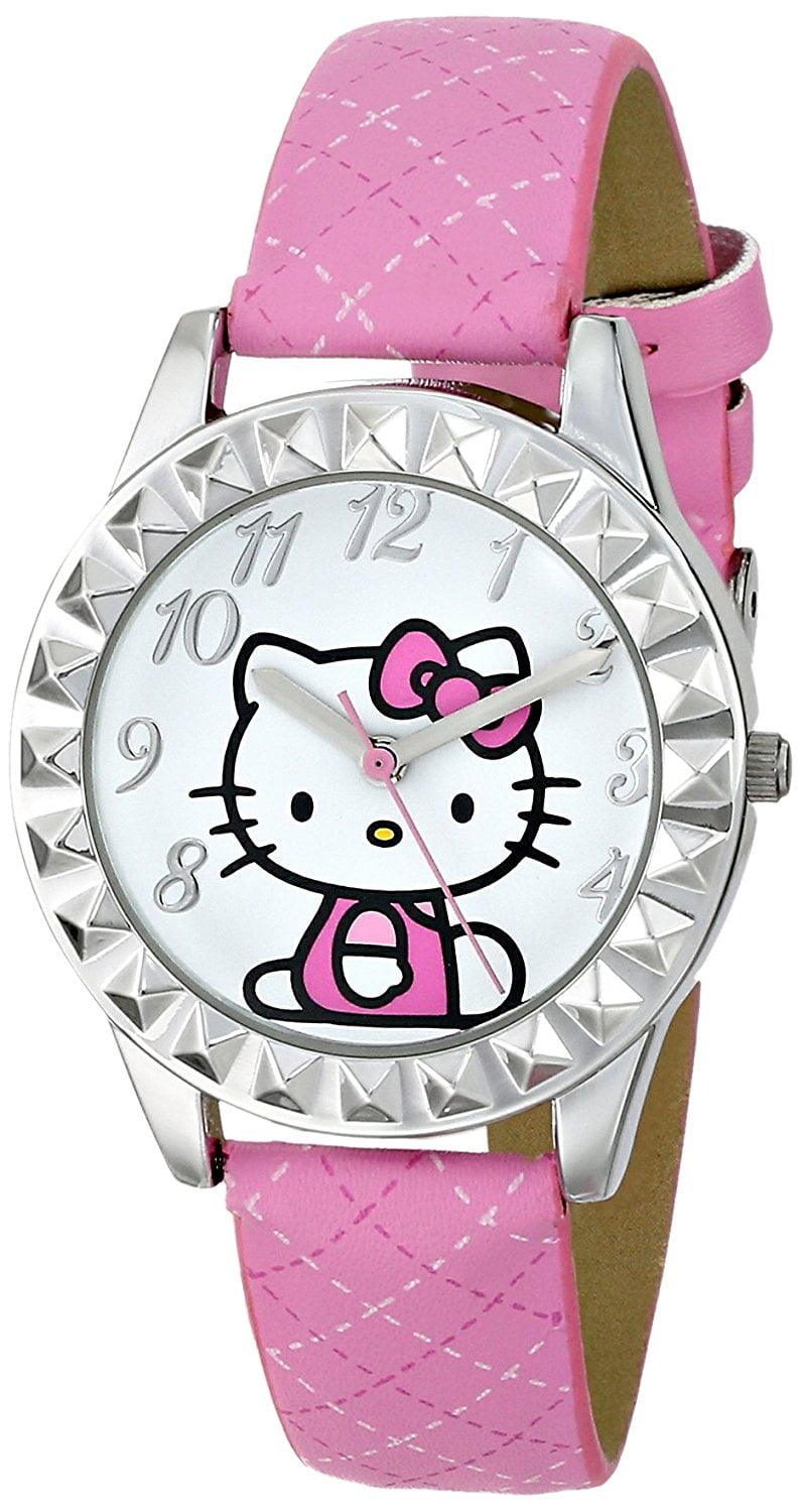 Hello Kitty Kids' HKAQ2801 Analog Display Analog Quartz Pink Watch
