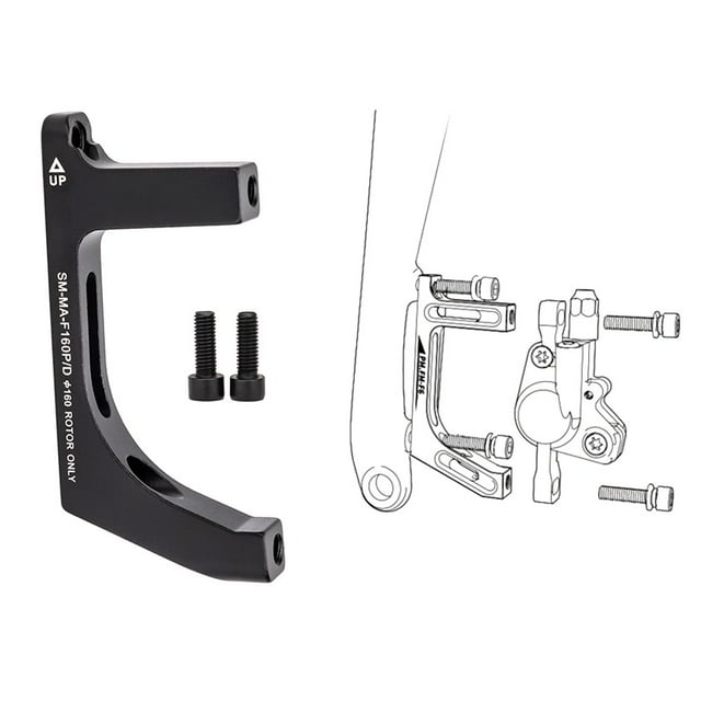 Lefu Adaptateur de Frein à Disque et d'Étrier pour Vélo de Route, Montage Plat sur Poteau
