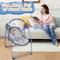 thumbnail image 4 of HAOUUCYIN Electric Baby Swing, Portable Infant Bouncer Cradle with bluetooth Music and Remote Control, Gray, 4 of 7