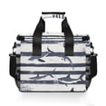 thumbnail image 7 of FORMRS Insulated Cooler Bag 24 Cans Capacity Soft Leakproof Lunch Box with Side Pockets, Light Sharks, 7 of 7
