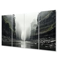 thumbnail image 2 of Designart "Veiled in Fog Canyon Mystery II" Landscapes Metal Wall Decor Set, 2 of 5