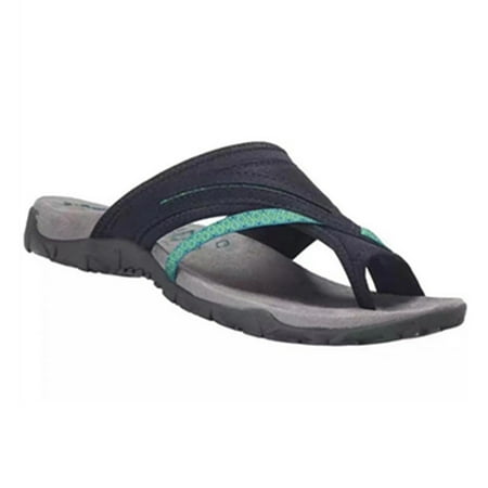 

Women Slipper Orthotic Sandals Thongs Flip Flops Beach Casual Sandals Yoga Foam Leather Strap Summer Beach Blue 42
