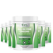 OPA Immunity Greens & Reds Daily Wellness Blend with Prebiotics, Enzymes & Mushrooms – 35sv