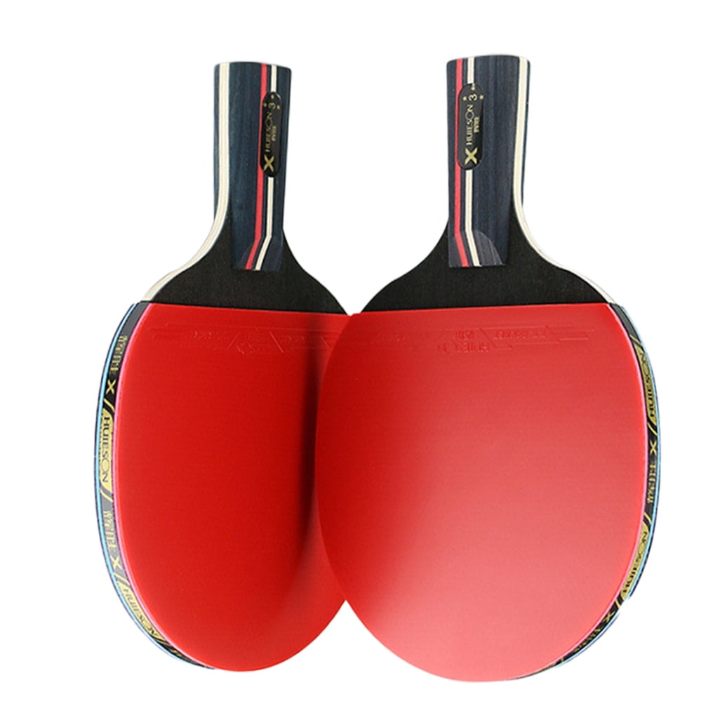 LOLIPPYY Table Tennis Racket Set for , Training Paddles with Straight and Horizontal Handles, Pong Gear