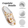 thumbnail image 5 of KLL Cute Bee Honey Jar Hive Bear Pattern Adult Unisex Cozy Slippers,Fuzzy Slip-on Slippers TPR Sole Slippers Comfort Plush Home Footwear for Indoor & Outdoor-37/38, 5 of 7