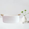 thumbnail image 4 of BQBQERT Soft Cotton Rope Basket for Toy Clothes Baby Room Organiser Desktop Sundries Storage Solution with Portable Handle, 4 of 13