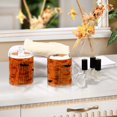 thumbnail image 6 of 2 Pack Bathroom Canisters Transparent Storage Jar for Cotton Ball, Swab, Floss Orange Pumpkins and Bats, 6 of 6