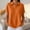 A1_Orange, variant on Waffle Knit Polo Shirts Short Sleeve Shirts Oversized Casual Loose Half Button Placket V Neck Collared Tops Basic Tee Blouse Summer Trendy Plus Size Pullover Tennis Golf Shirt Orange 4Xl