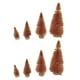 thumbnail image 1 of 8 piezas de árboles de Navidad artificiales con cepillos para mesa, decoraciones navideñas en miniatura Naranja, 1 of 9