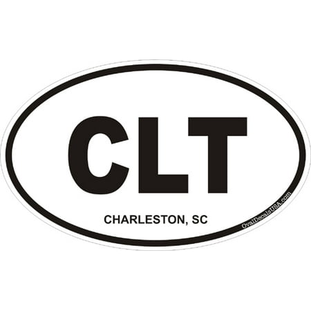 3.8 Inch Charleston South Carolina Oval Decal