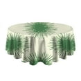 thumbnail image 5 of Green Tie Dye Spray Pattern Round Tablecloth 60"x60",Wrinkle Wipeable Table Cloth for Kitchen Dining Room Picnic Patio Party, 5 of 6