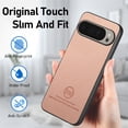 thumbnail image 6 of Dteck Case for Google Pixel 9 Pro XL,Slim Premium Canvas Grain PU Leather,Soft TPU Bumper,Non-Slip Anti-Scratch Shock-Absorbent,Protective Phone Cover for Google Pixel 9 Pro XL,Pink, 6 of 8