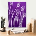 thumbnail image 5 of Epic Graffiti 'X-ray Flowers Purple' by GraphINC, Giclee Canvas Wall Art, 18"x26", 5 of 8