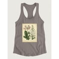 thumbnail image 3 of Garden Flora Iv Racerback Tank Women -Sydenham Edwards Designs, Female Medium, 3 of 4