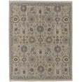 thumbnail image 4 of 4' X 6' Tan Brown and Gray Wool Oriental Hand Knotted Area Rug With Fringe, 4 of 9