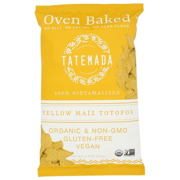 Pack of 6, Tatemada Yellow Maiz Totopos, 8.81 oz