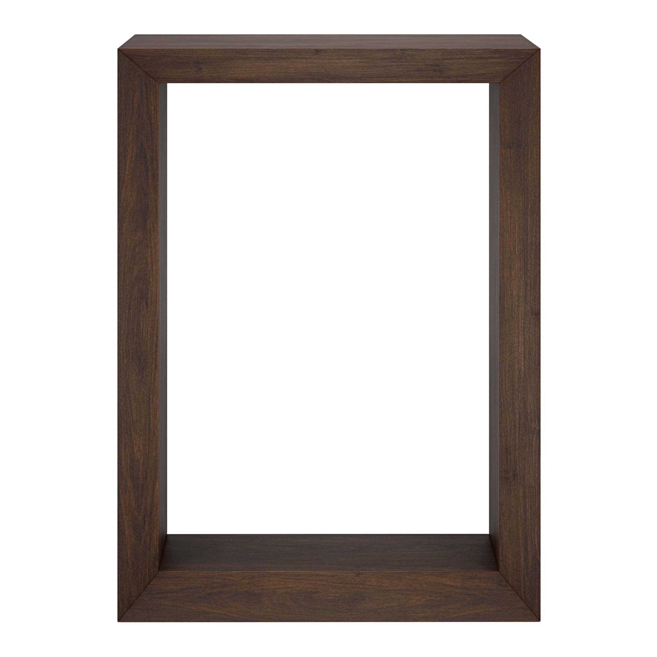 Evelyn&Zoe Modern Farmhouse 22" Wide Alder Brown Console Table