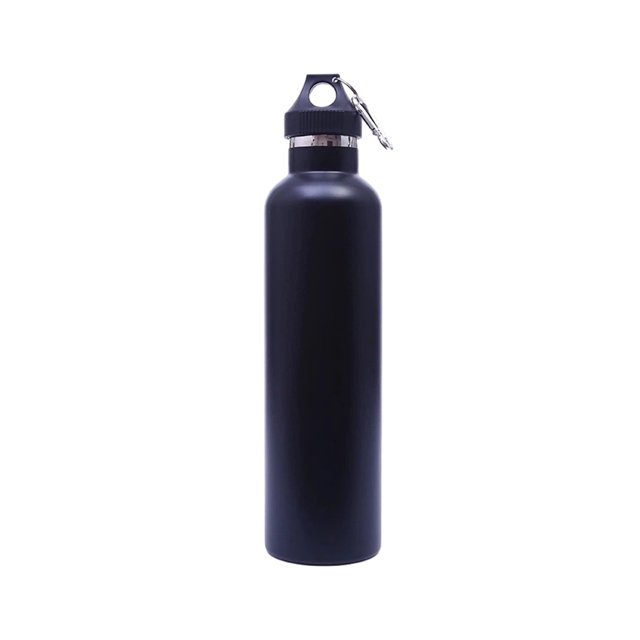 Moyic Actividades al aire libre - Botella termo para aventuras Botella de agua térmica con tapa a prueba de fugas fácil de limpiar Utensilios de cocina negro 500ml