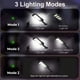 thumbnail image 4 of Paquete de 2 luces solares para exteriores, 213 LED de seguridad con sensor de movimiento, impermeables, ajustables a 180° para paredes exteriores, jardines, calles y porches., 4 of 5