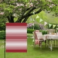 thumbnail image 6 of Red Stripes Garden Flag 12 x 18 Inches, Minimalist Stripe Modern Gradient Traditional Weather Proof Outdoor Patio Flags Double Sided Small Garden Decoration for Yard Outside Home, 6 of 9