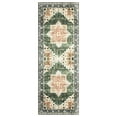 thumbnail image 5 of Tzou Area Rug Runner 2x6 Vintage Retro Rug Indoor Door Mat Non Slip Carpet for Bathroom Entryway Bedroom, Dark Green, 5 of 8