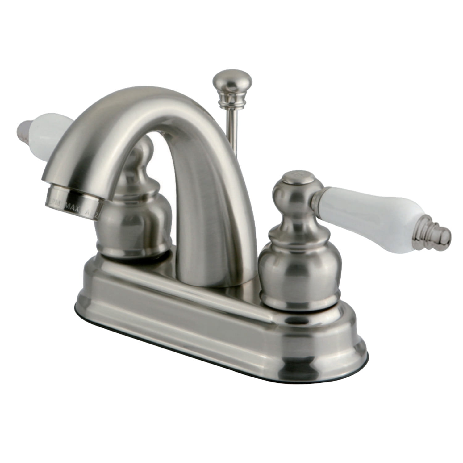 Kingston Brass KB5618PL 4Inch Centerset Lavatory Faucet, Brushed