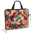 thumbnail image 2 of AWERP Waffle Fruit Cream Laptop Bag Diving Fabric Computer Protective Handle Case 10inch, 2 of 5