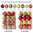 thumbnail image 3 of Luoshdecor 24 Pcs Christmas Tree Balls,2.36" Christmas Ornament Shatterproof Ball Ornaments Gold and Red Color Painted Xmas Baubles for Party Wedding Christmas Decor, 3 of 7