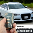 thumbnail image 2 of Unique Bargains Car Key Fob Cover 3 Button Remote Key Fob Case TPU Button Full Protector Cover Gray for Audi Q3 2015-2020, 2 of 7