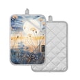thumbnail image 2 of ALAZA Dandelion and Moon Pot Holders Set of 2 Heat Resistant Kitchen Oven Mitts, 2 of 7
