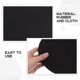 thumbnail image 3 of unbranded Mouse Pad Circular Negro Con Base Antideslizante De Caucho Natural Para Oficina, 3 of 7