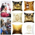 thumbnail image 5 of EIMELI Pillow Case Decorative Hidden Zipper Stylish Moon Star Printed Sofa Cushion Protector, 5 of 5